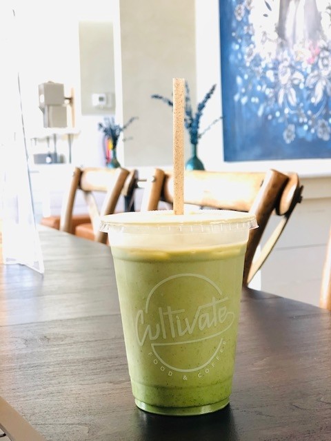 Peppermint Matcha Latte
