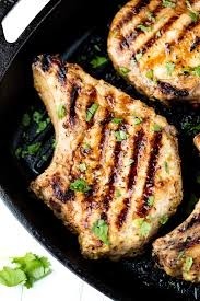 Grilled Pork Chops  with 2 SIDES