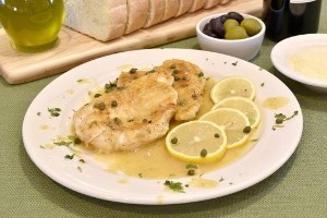 Chicken Piccata with Rice Pilaf