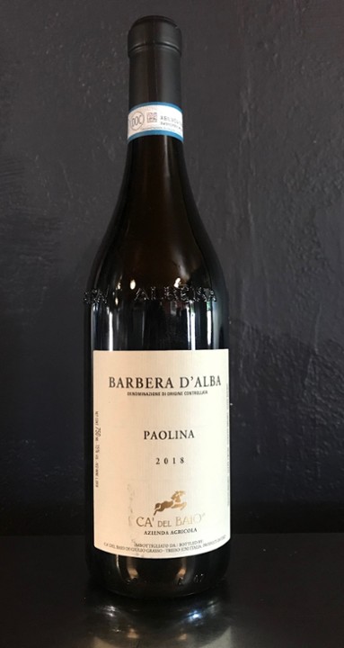 BARBERA D’ALBA, Ca del Baio, "Paolina", Italy, 2021