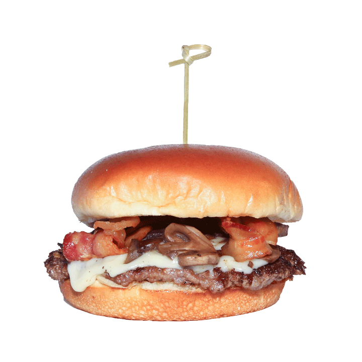 Mushroom Bacon Swiss Burger