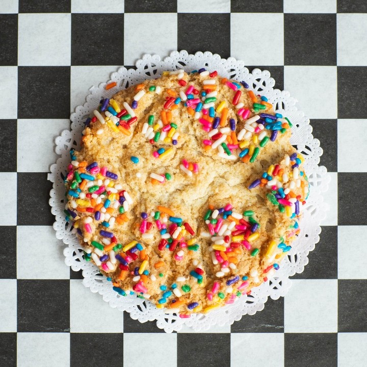 Vegan Birthday Cake Sprinkle Cookie