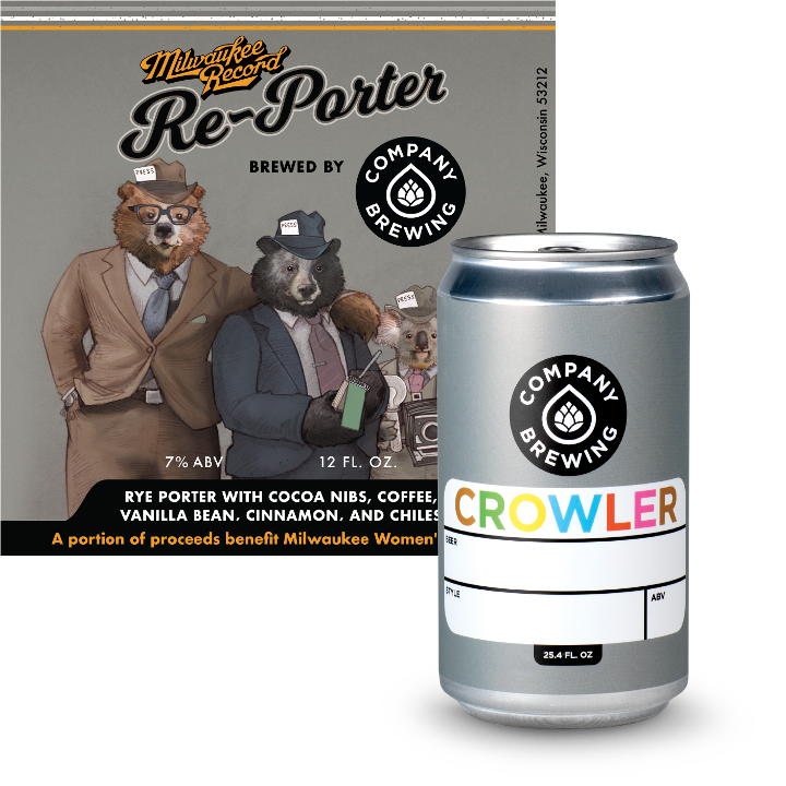 Milwaukee Record Re-Porter - 25.4 oz Crowler