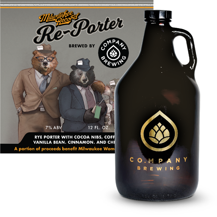 Milwaukee Record Re-Porter - 64 oz Growler