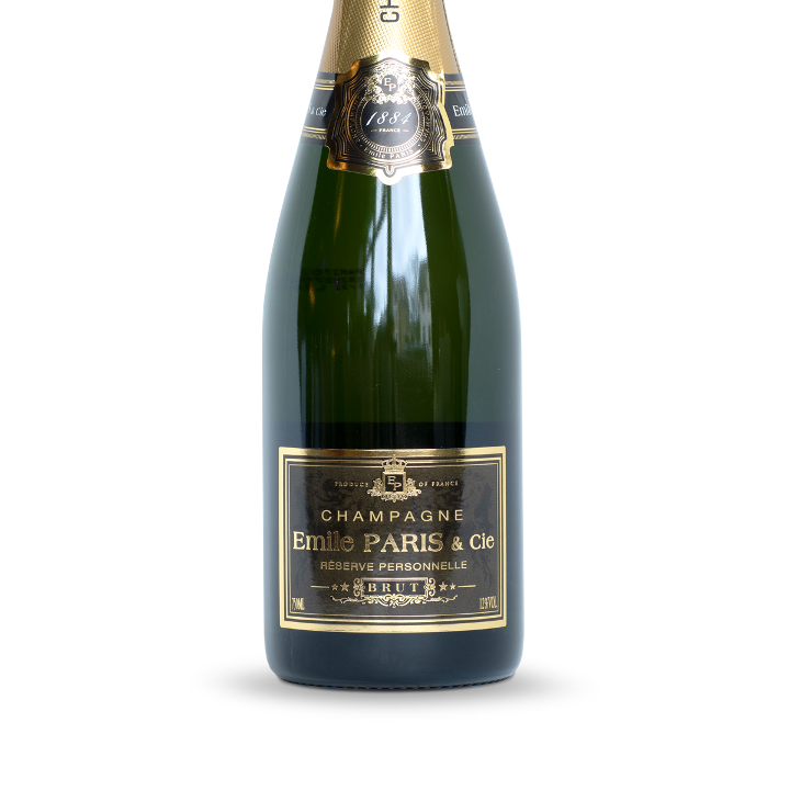 Emile Paris & Cie Champagne 750 mL WHITE BUBBLY BOTTLE