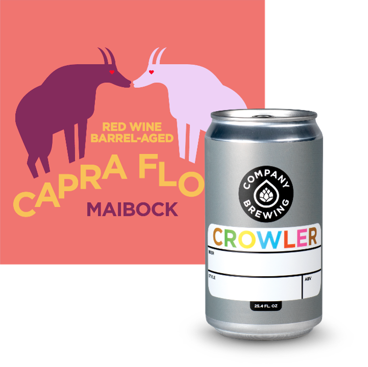 Red Wine Barrel Aged Capra Flora- 25.4 oz Crowler