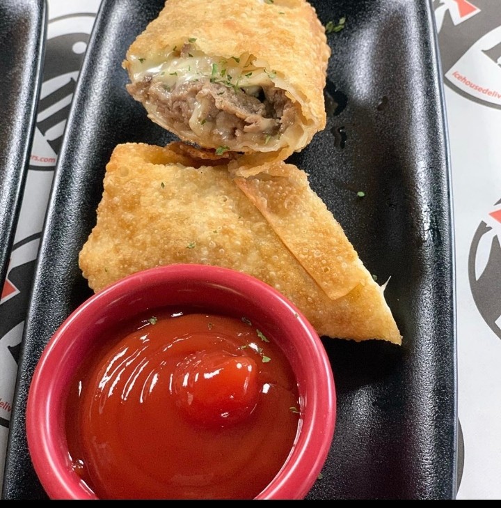 Cheese Steak Eggrolls (2 - with cup of red sauce)