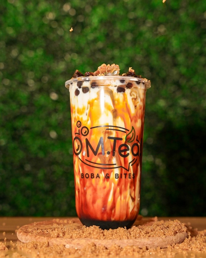 OMTEA boba & bites 65 Ramseur Road, STE 114 - Dirty Milk Tea