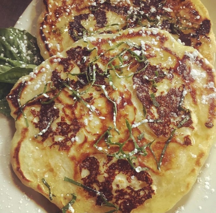 One Zucchini Brie Pancake