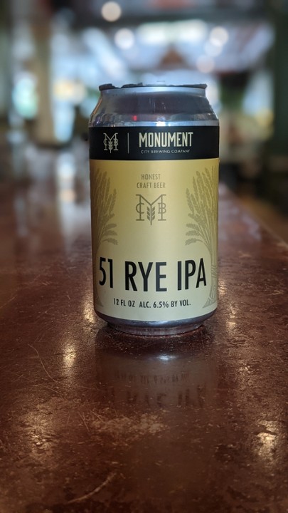 Monument: 51 Rye IPA 6.5%