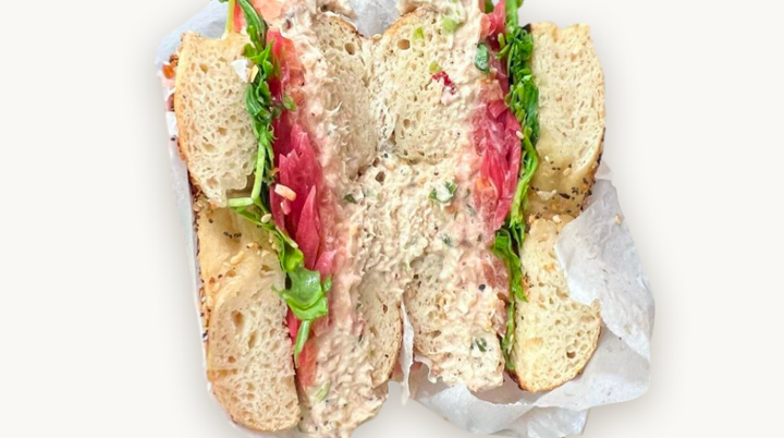 Bagel with Whitefish Salad