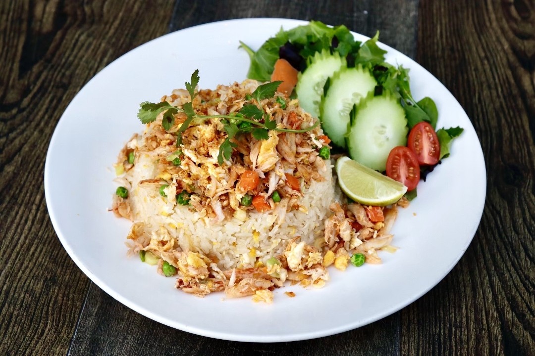 Scramble Egg Crab Meat Fried Rice