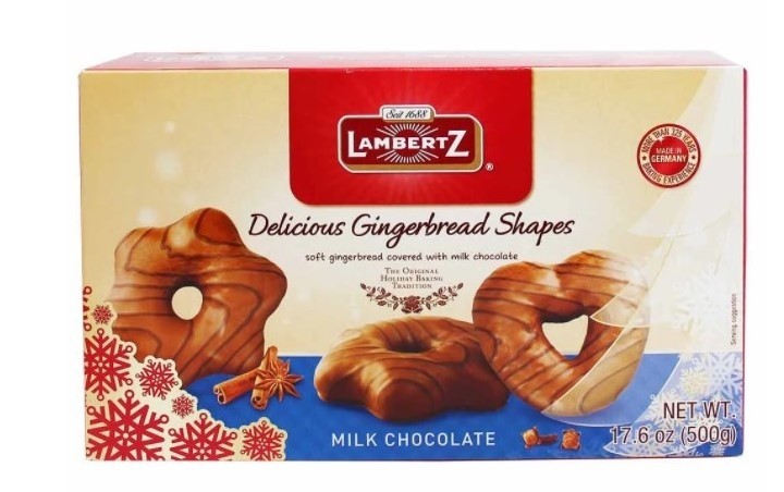 Gingerbread Shapes with Milk Chocolate