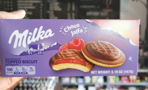 Milka Raspberry Jelly Biscuits