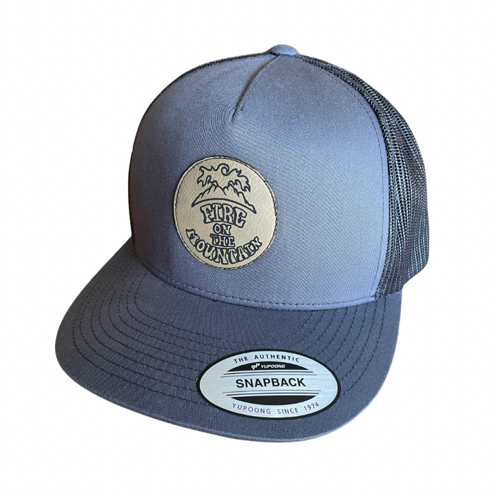 Charcoal Hat W/ Grey Patch