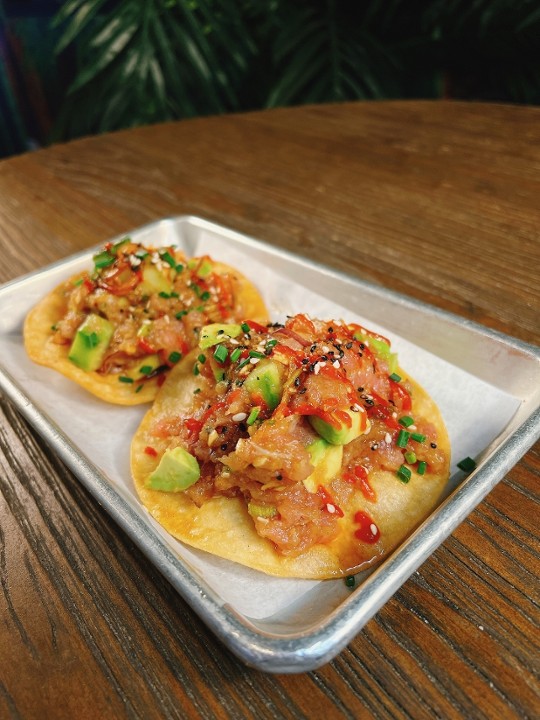 SPICY TUNA TOSTADAS