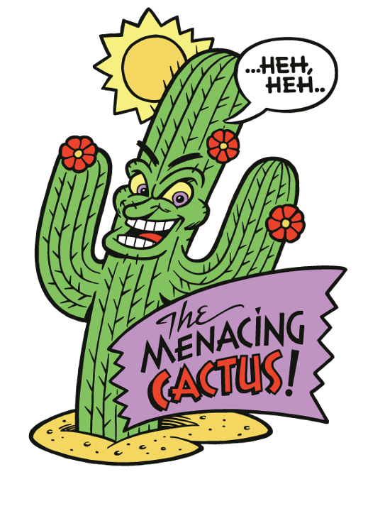 Menacing Cactus Enamel Pin (25% off!)