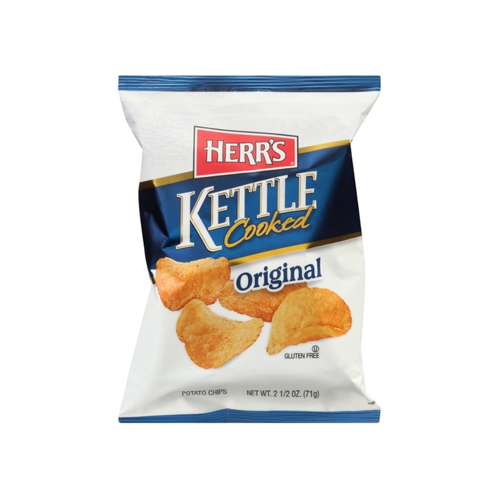 Herr's Kettle Cooked Original Potato Chips 2.5 oz