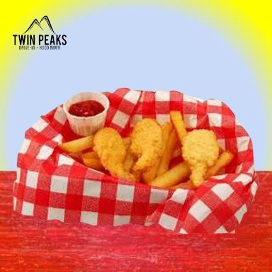 Fried Shrimp Basket with fries