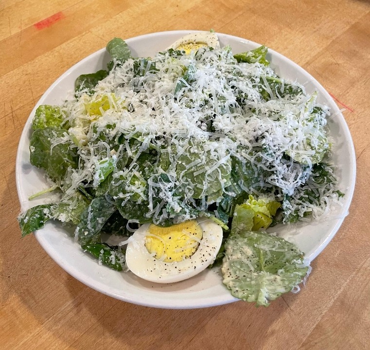 Baby Kale and Romaine Caesar Salad