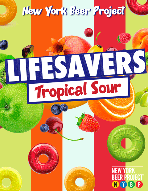 Tropical Lifesavers Sour 32oz Crowler