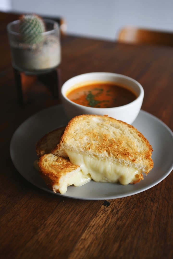 Classic Grilled Cheese & Soup