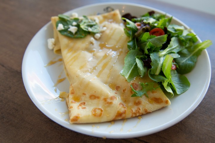 Goat Cheese and Spinach Crepe