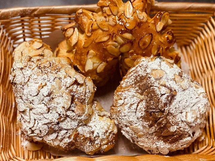 All About Almonds- (4 Bear Claw 4 Almond Croissant 4 Chocolate Almond Croissant)