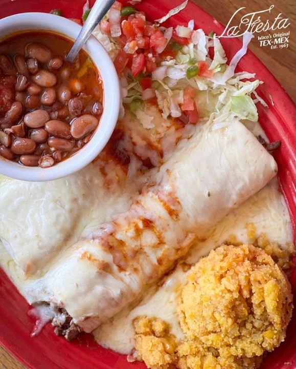 Queso Brisket Enchiladas