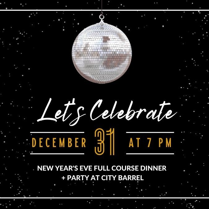 NYE Chef Dinner - 7pm-10p - 5 Course + Drink Pairing