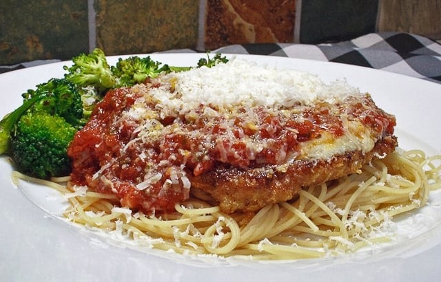 Spaghetti w/Veal Parmigiana