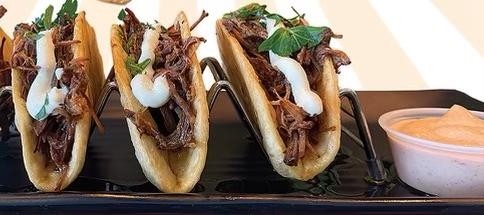 BBQ Pulled Brisket Tacos (3 PCS)