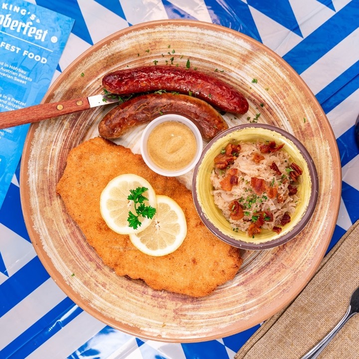 Sausage and Schnitzel Plate