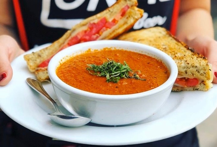 Grilled Cheese With Sopa De Tomate