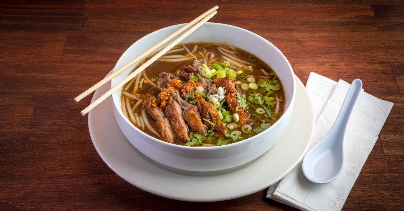 Roasted Duck with Noodle Soup