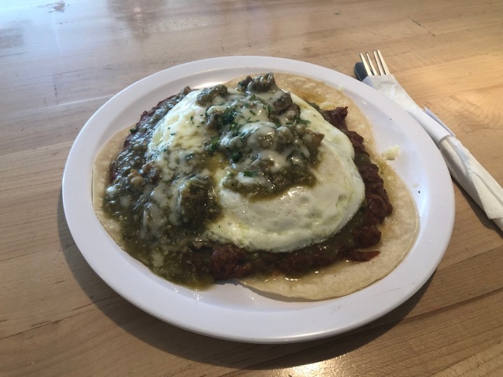 Chili Verde Rancheros