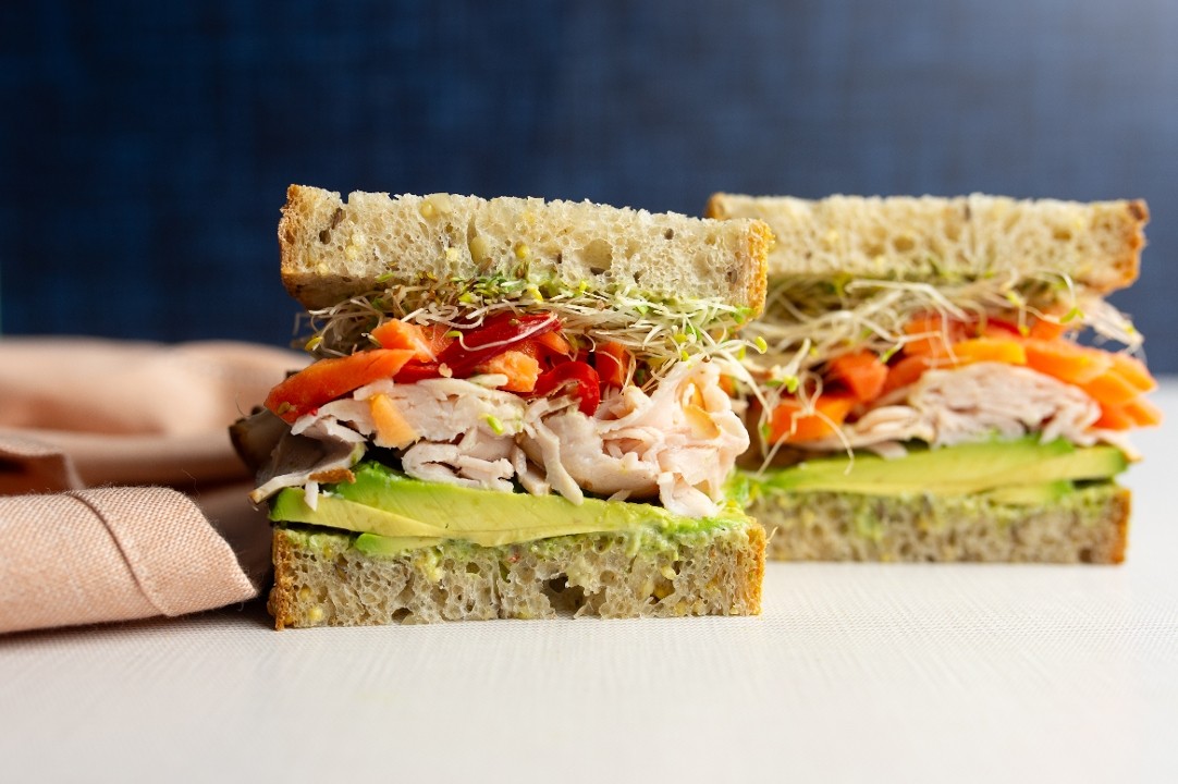 turkey + avocado sandwich