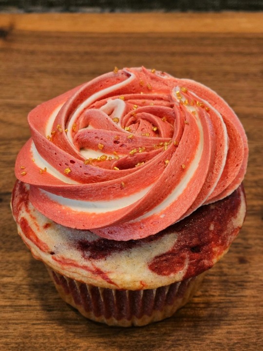 Red Velvet Marble Cupcake