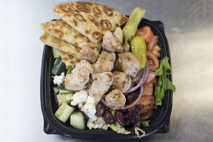 Lg Chicken Souvlaki Salad