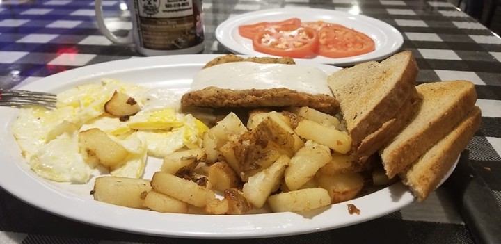 2 Eggs with Country Fried Steak