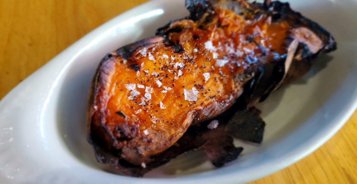 Charred Sweet Potato: Chili Brown Butter.