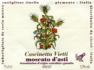 Moscato D'Asti Bottle.