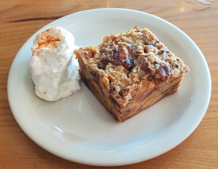 Butterscotch Heath Bar bread pudding.