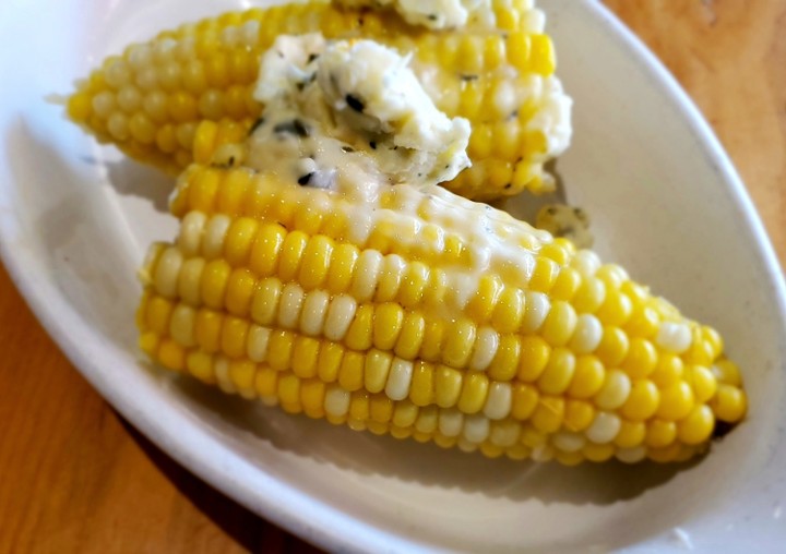 Sweet Corn: Herbed Butter.