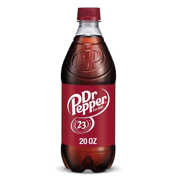 20oz Dr. Pepper bottle