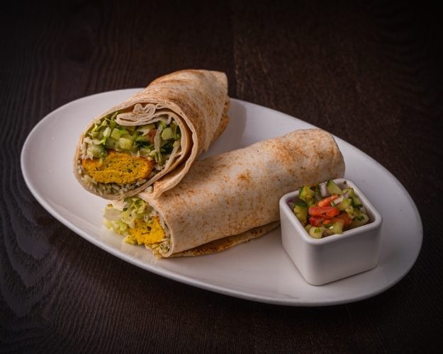 Joujeh Koubideh Wrap (Seasoned Ground Chicken)