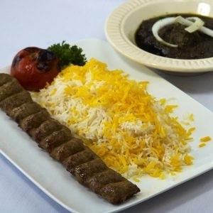 Ghormeh Sabzi & Koubideh Plate