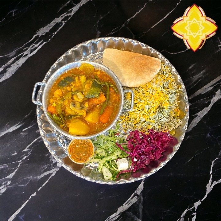 Vegetarian Mix Curry Plate