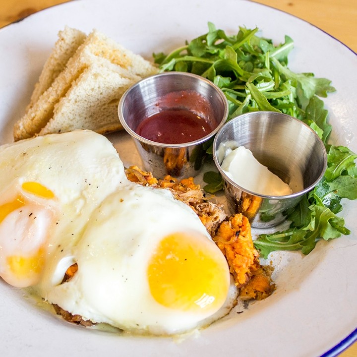 Pulled Pork Sweet Potato Hash