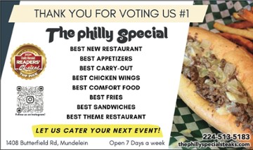 The Philly Special 1408 South Butterfield Road Mundelein, Illinois 60060